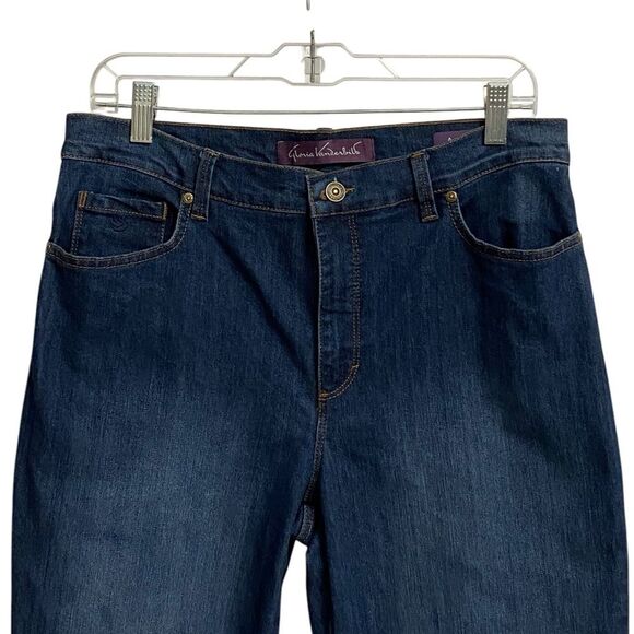 Gloria Vanderbilt Amanda Classic Straight Leg Blue Jeans Women's Size 10 Preppy - Picture 6 of 16